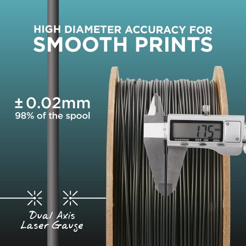 Black 1.75mm 1kg PLA Filament B1314