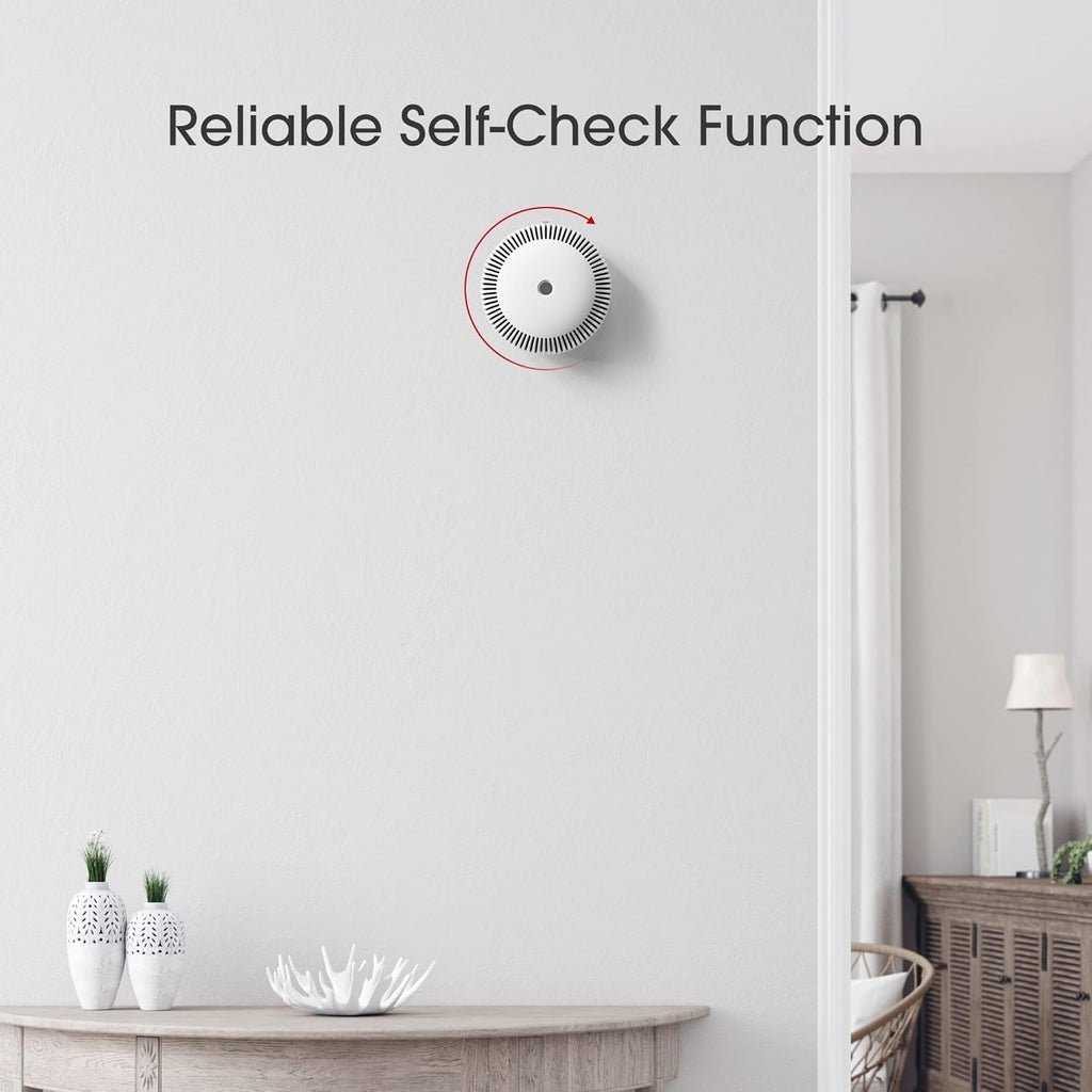10-Year Battery Smoke Detector with Photoelectric Sensor, Pack of 2 V3821
