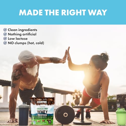 Unflavored Grass Fed Whey Isolate Protein Powder 5lb H35773