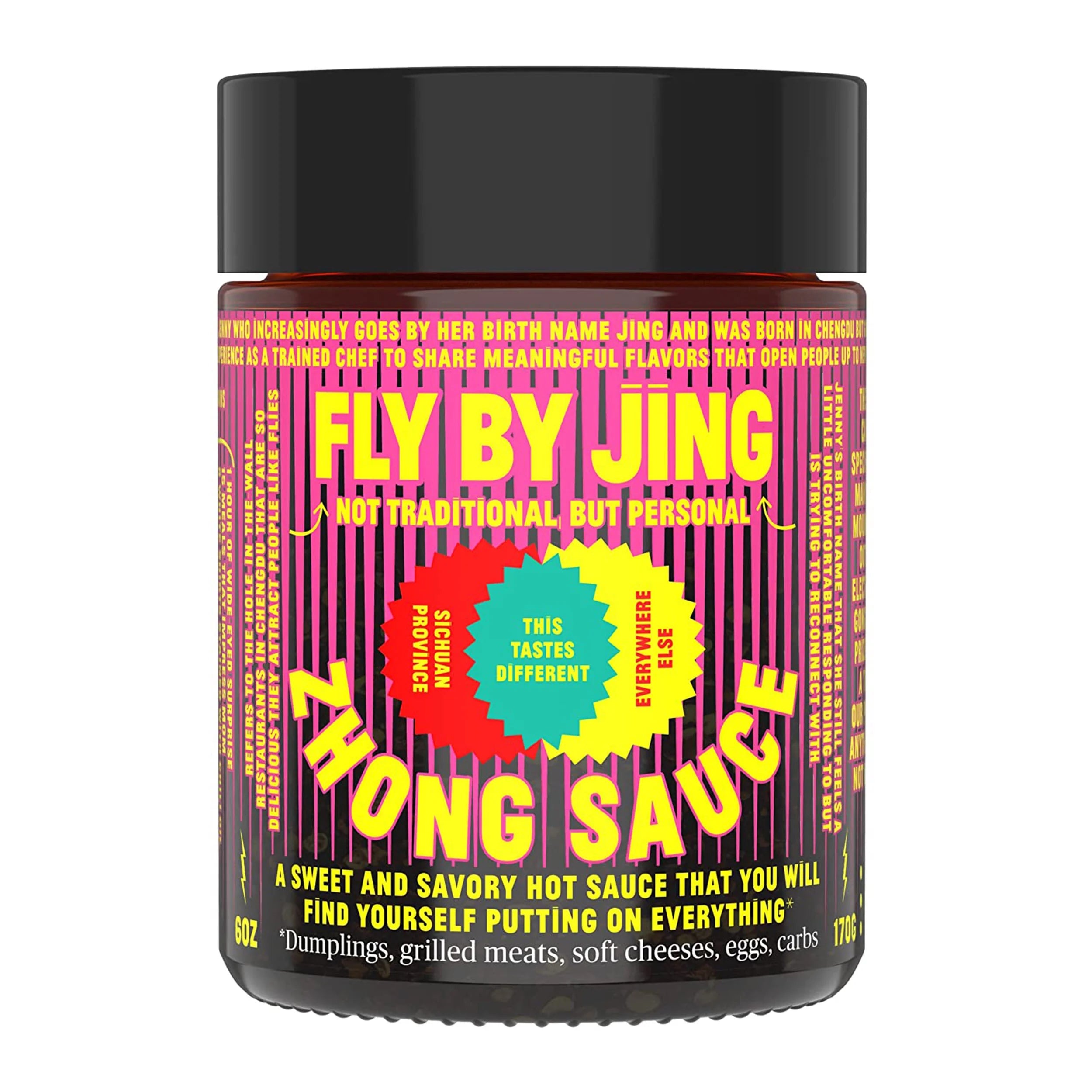 Zhong Hot Sichuan Chili Sauce 6 Oz. with Gold Stainless Steel Sauce Spoon (2-Pc Set) E2646