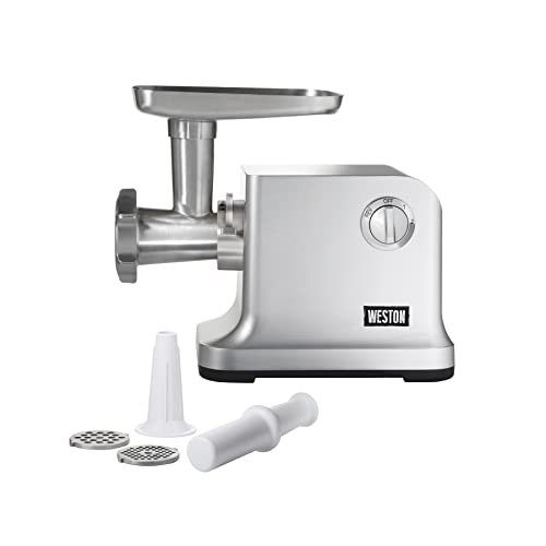 Electric Meat Grinder & Sausage Stuffer, 750 Watt, Stainless Steel Grinding Plates, Die-Cast Aluminum K405023