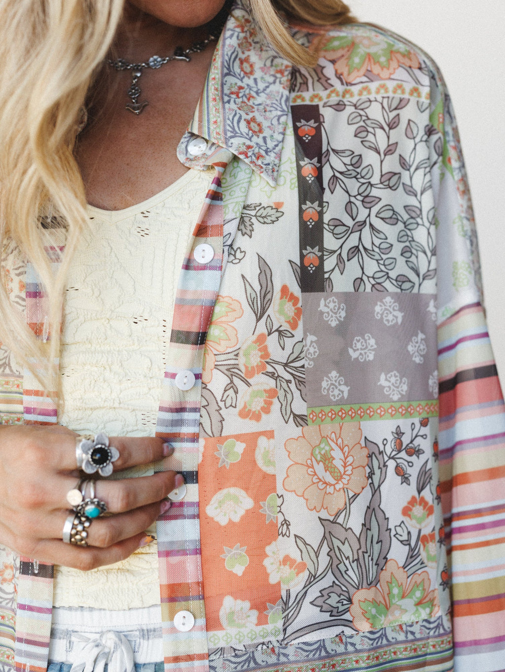 Maze of Florals Duster - Multi