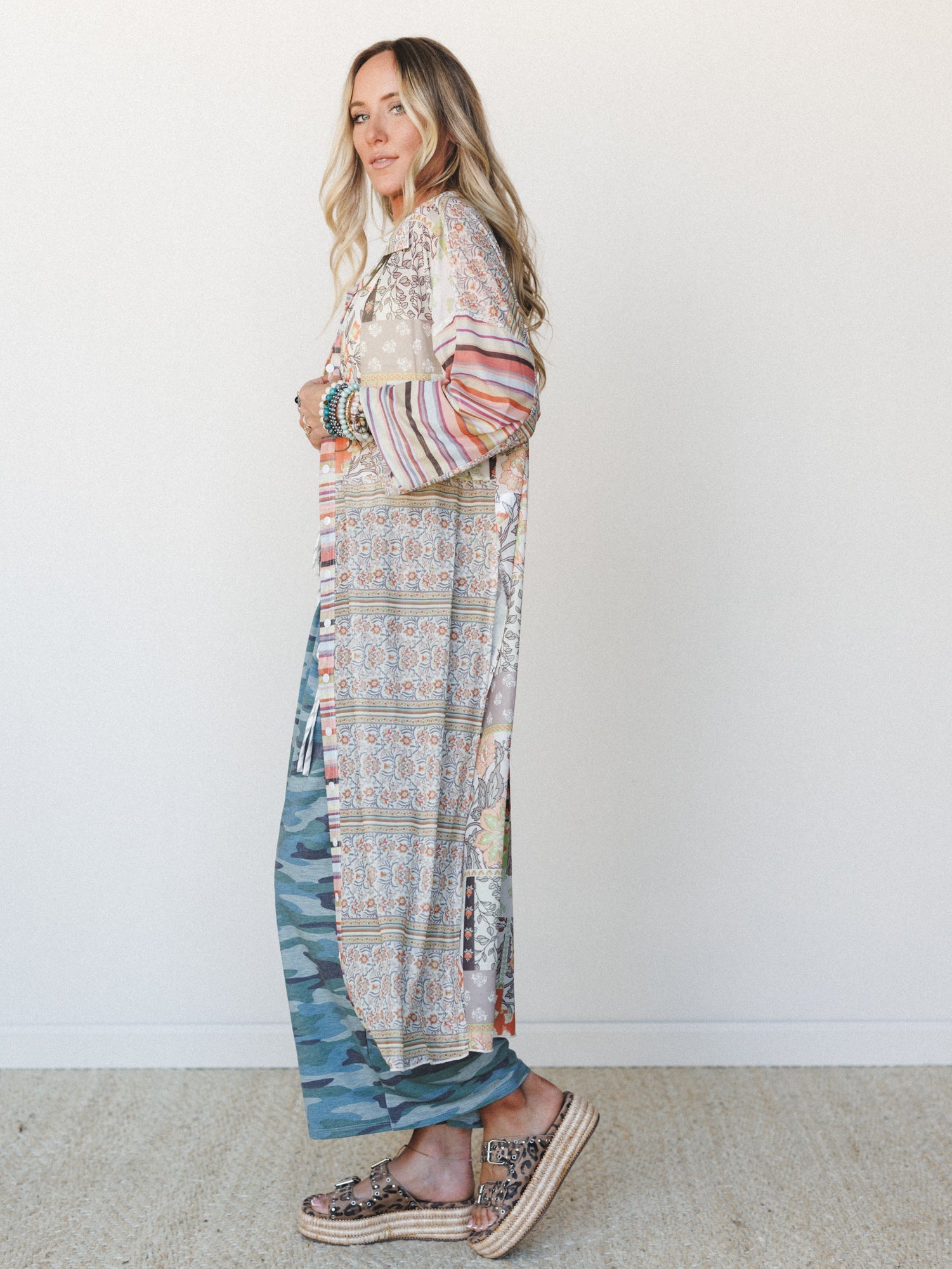 Maze of Florals Duster - Multi