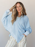 High Point Hoodie Top - Light Blue