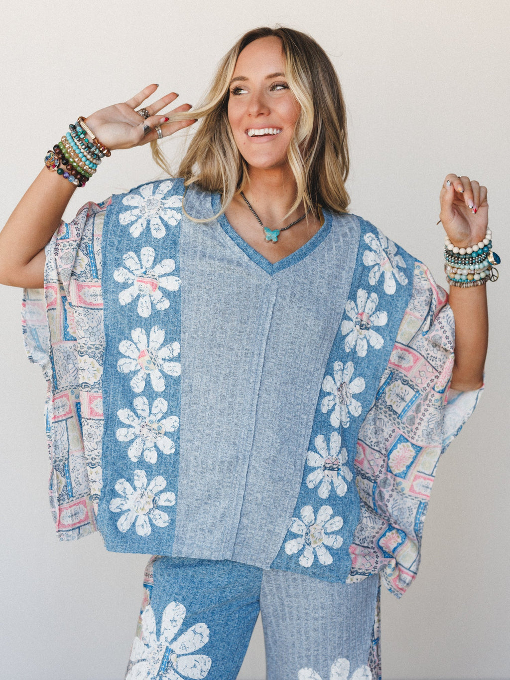 Daisy Dreaming Tee - Blue Multi