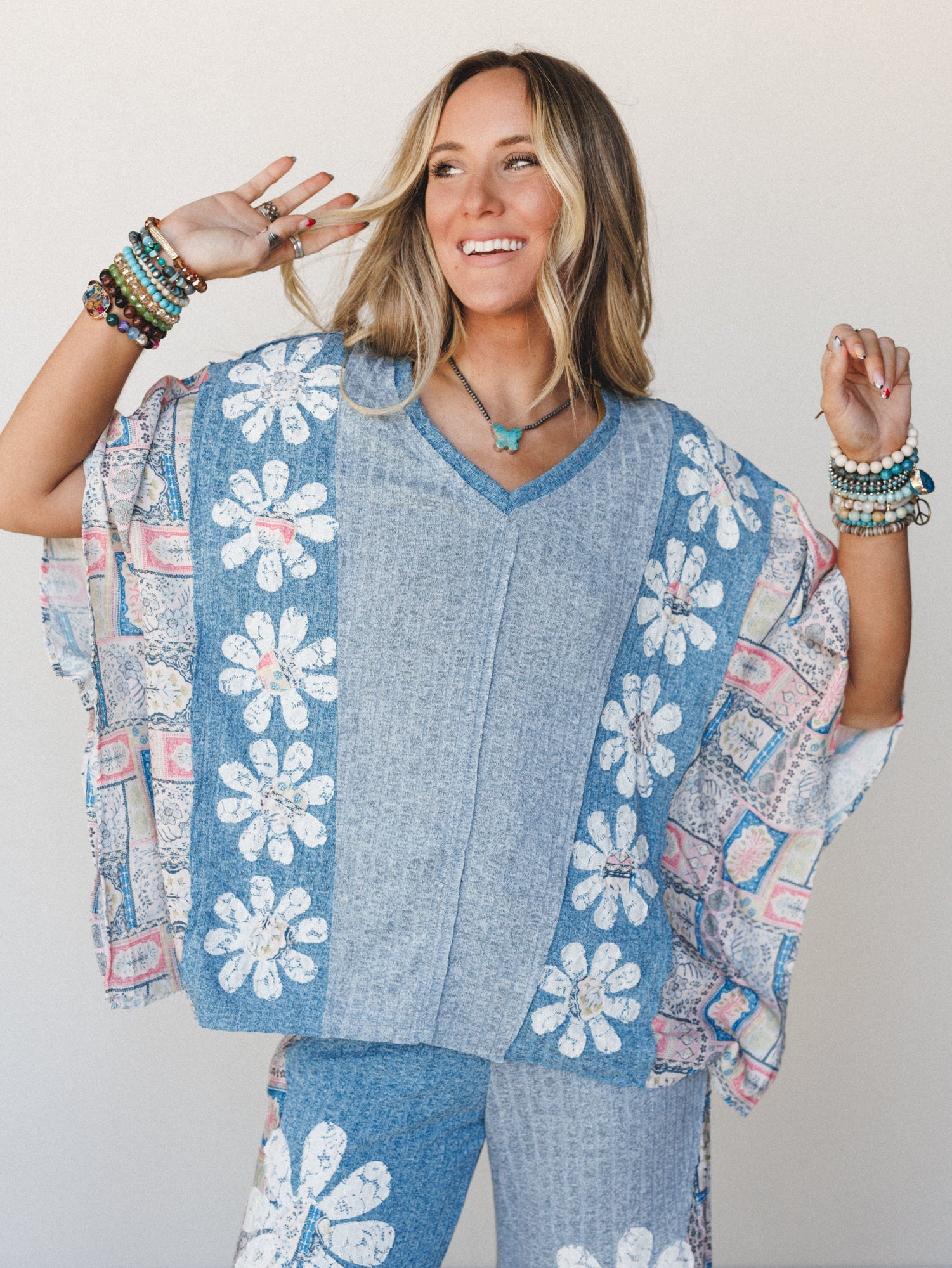 Daisy Dreaming Tee - Blue Multi