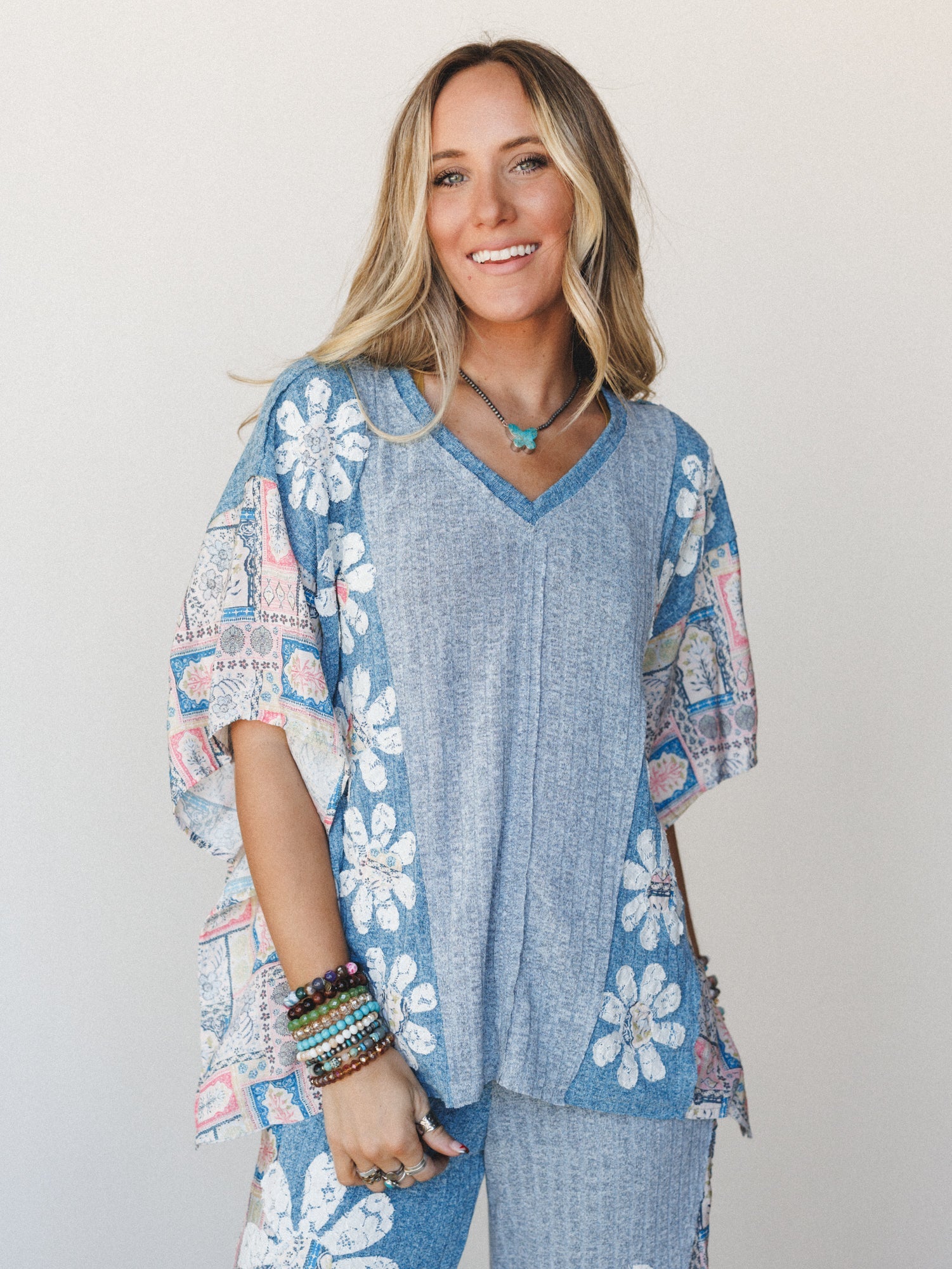 Daisy Dreaming Tee - Blue Multi