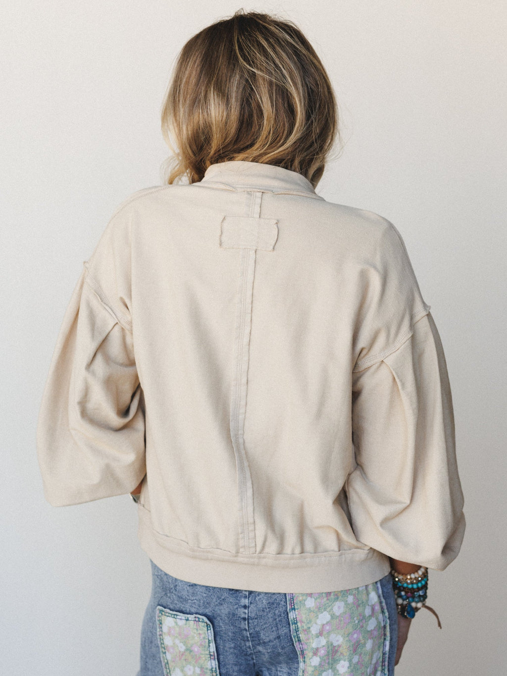 Daytime Cool Button Down Sweater - Beige