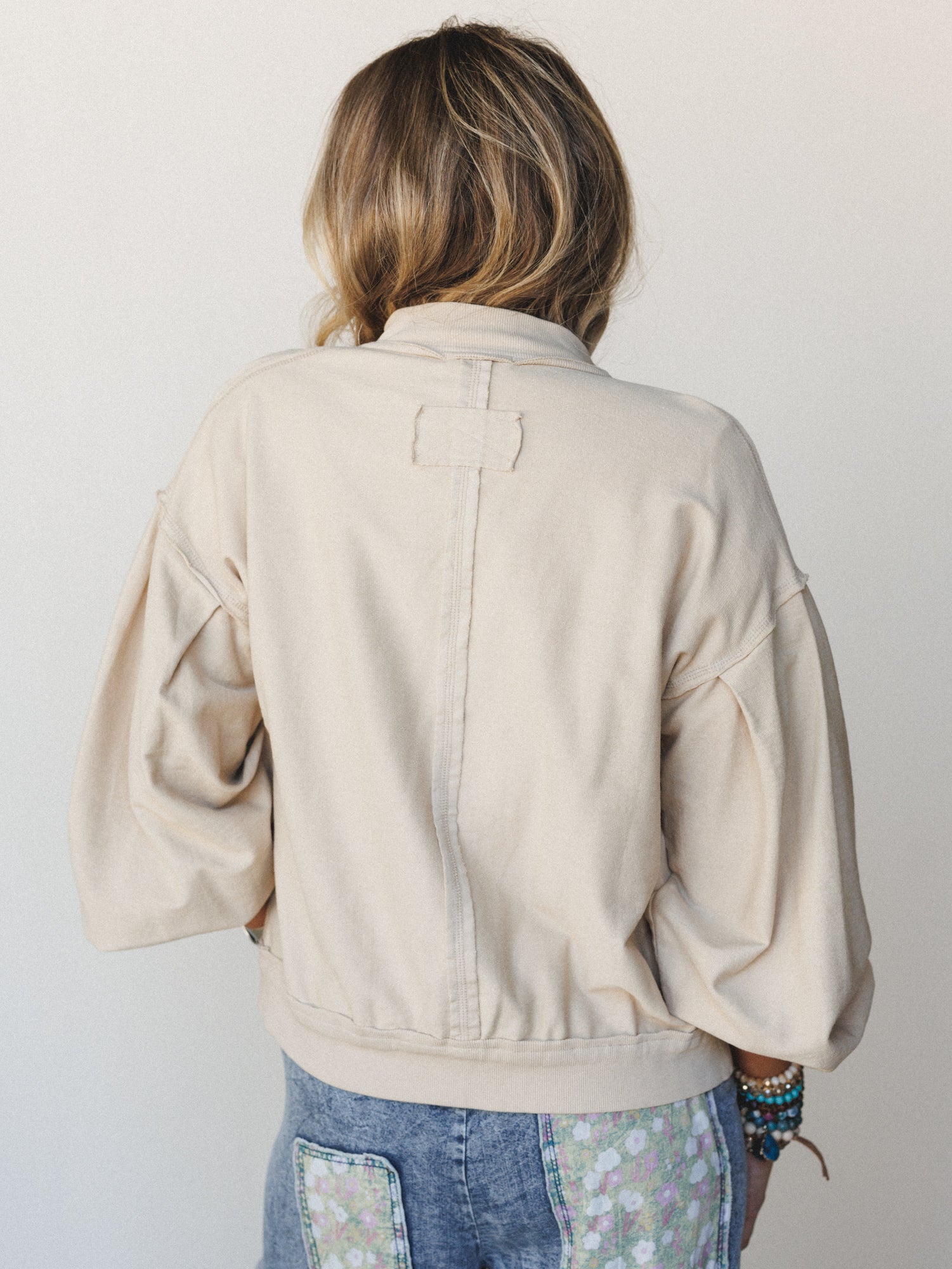 Daytime Cool Button Down Sweater - Beige