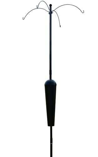 Bird Feeder Pole System with 4 Hanging Stations C319