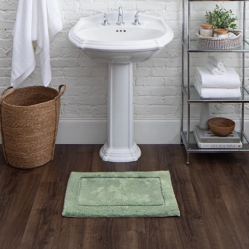 Cotton Bath Mat, Seaglass, 2' 3" x 3' 9" Y211644