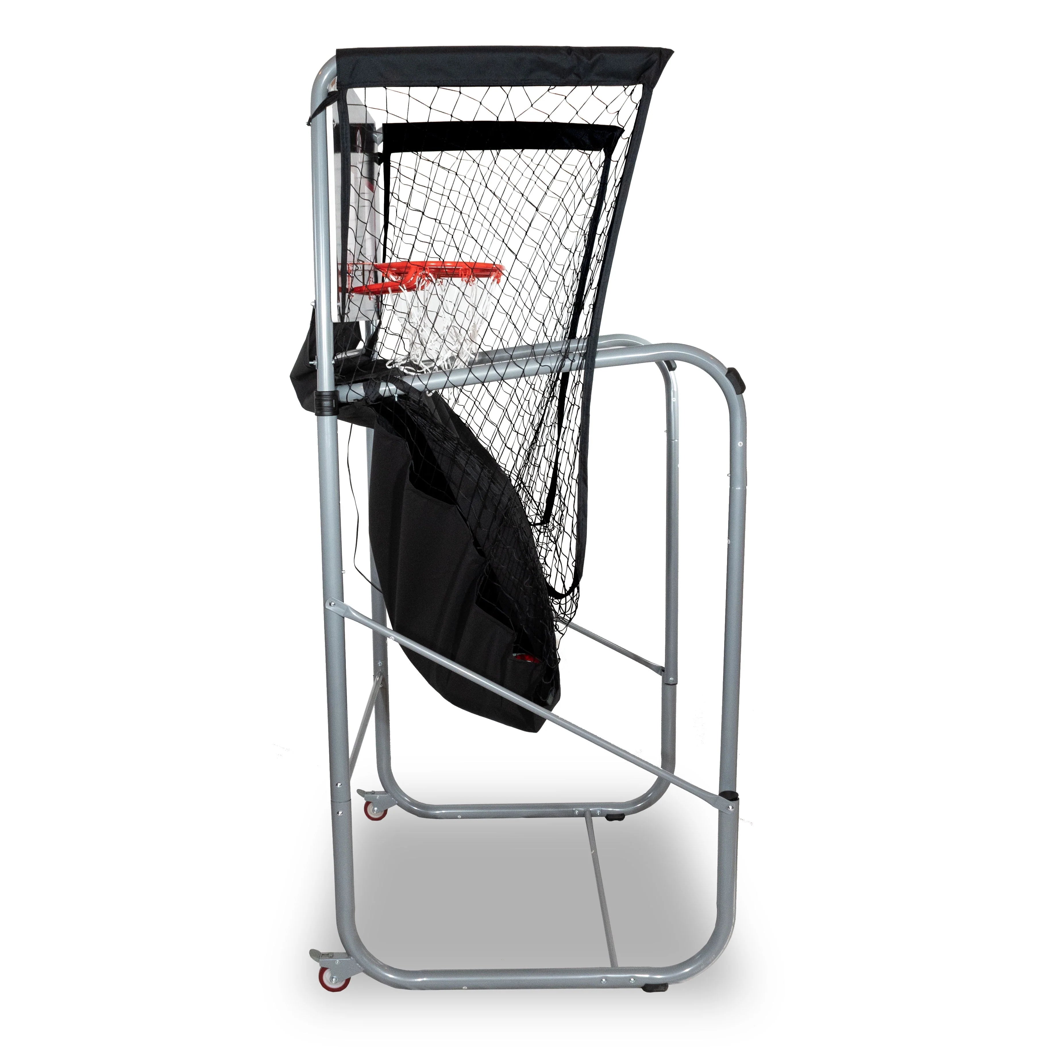 Black Foldable Basketball Arcade Game with 7 Basketballs H471