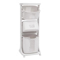 3-Tier Laundry Hamper Sorter Rolling Cart L5464