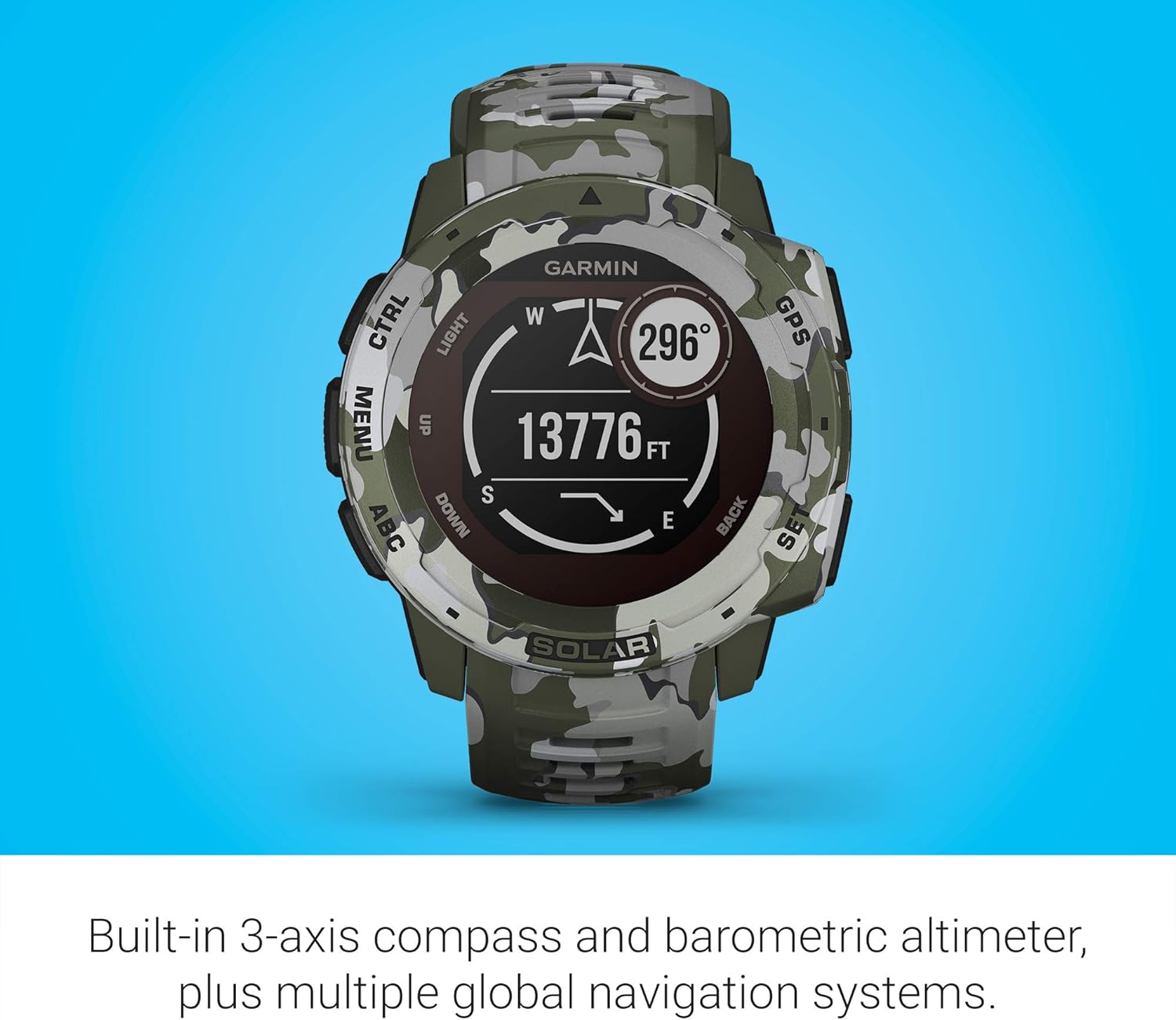 Rugged Outdoor Smartwatch with Solar Charging K51073