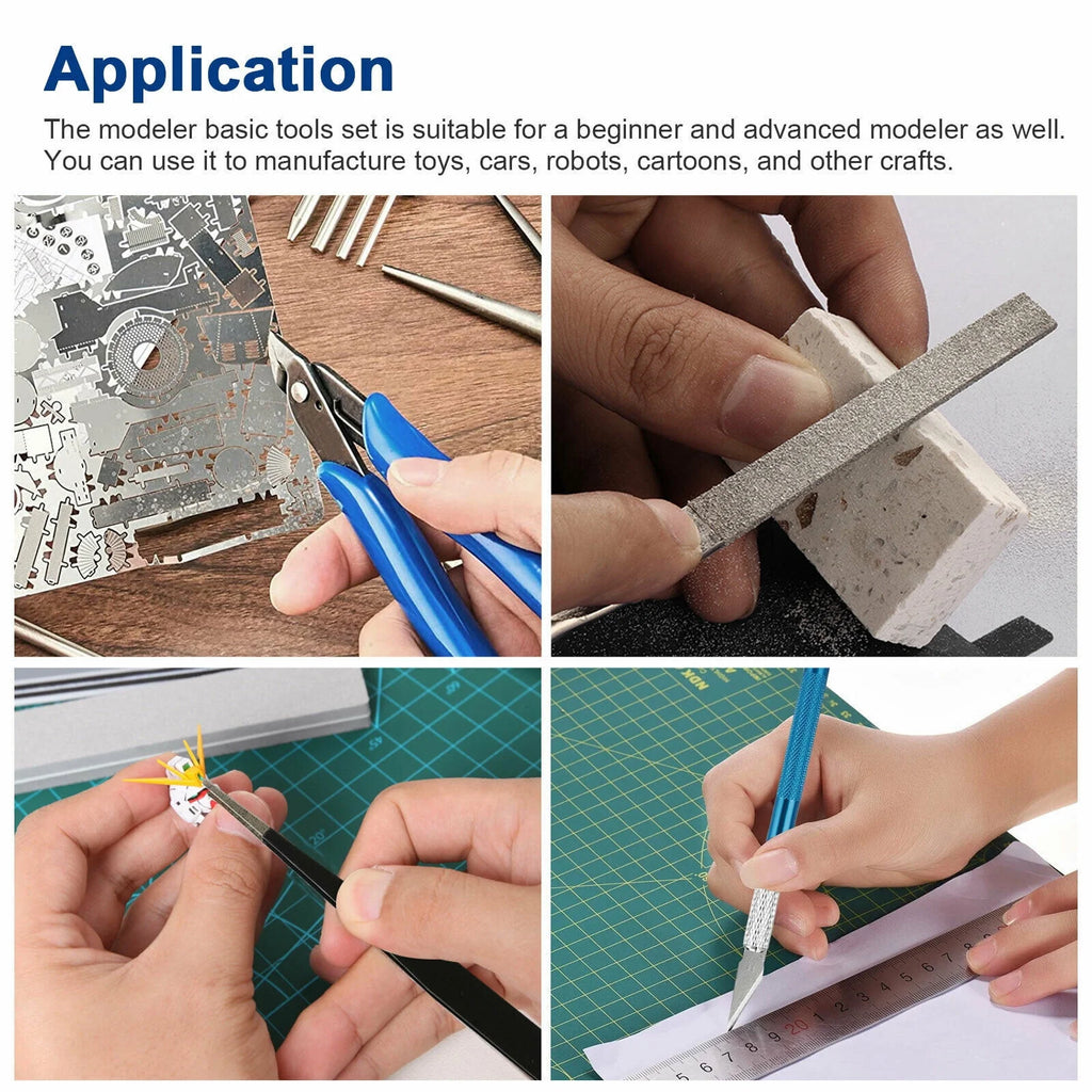24 Pcs Plastic Model Building Tools Kit J16284