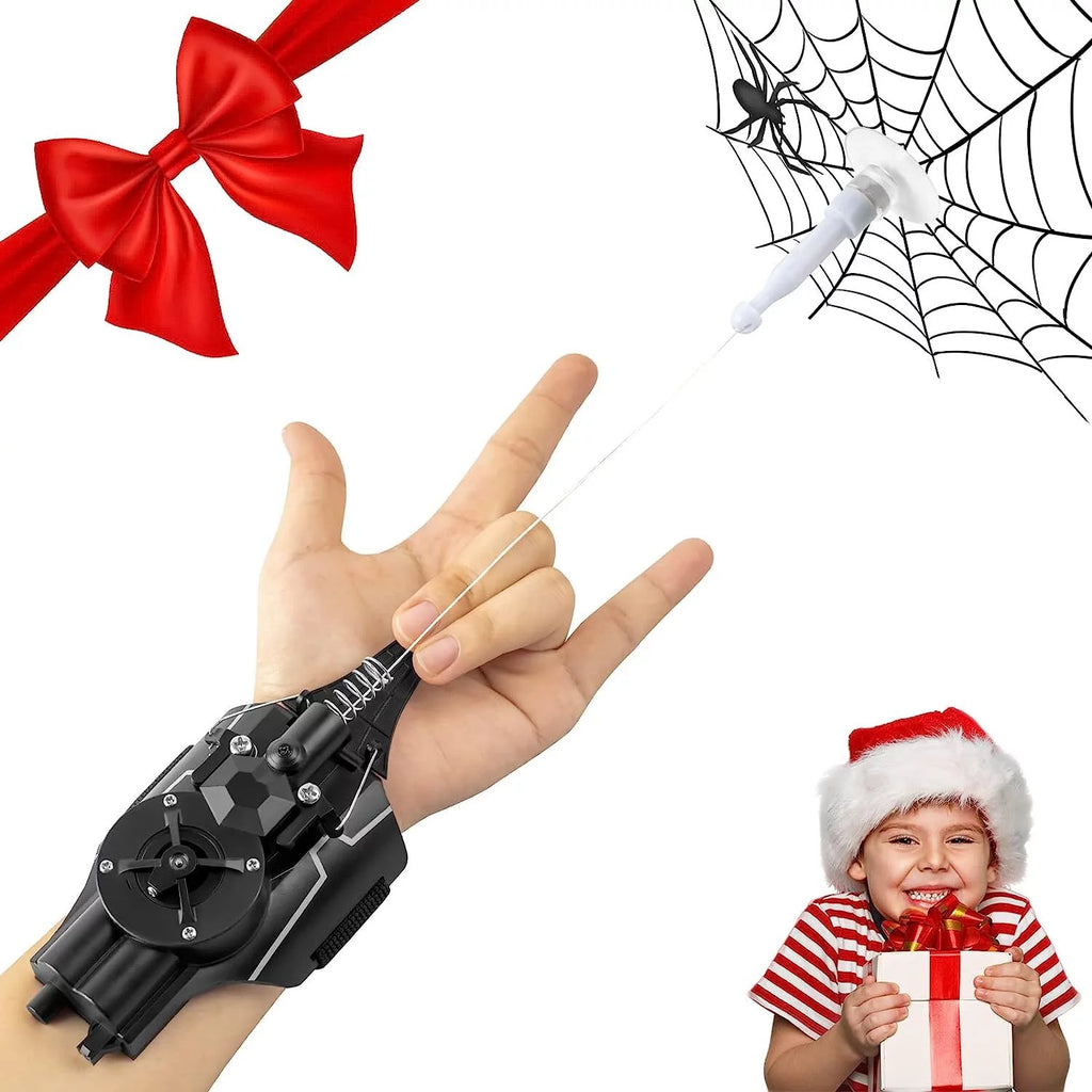 Black Electric Spider String Shooter Toy D7530