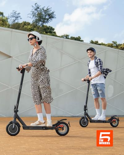 Electric Scooter with 10" Solid Tires, 350W Motor, 18 MPH, 19.9 Miles Range, Foldable O30074