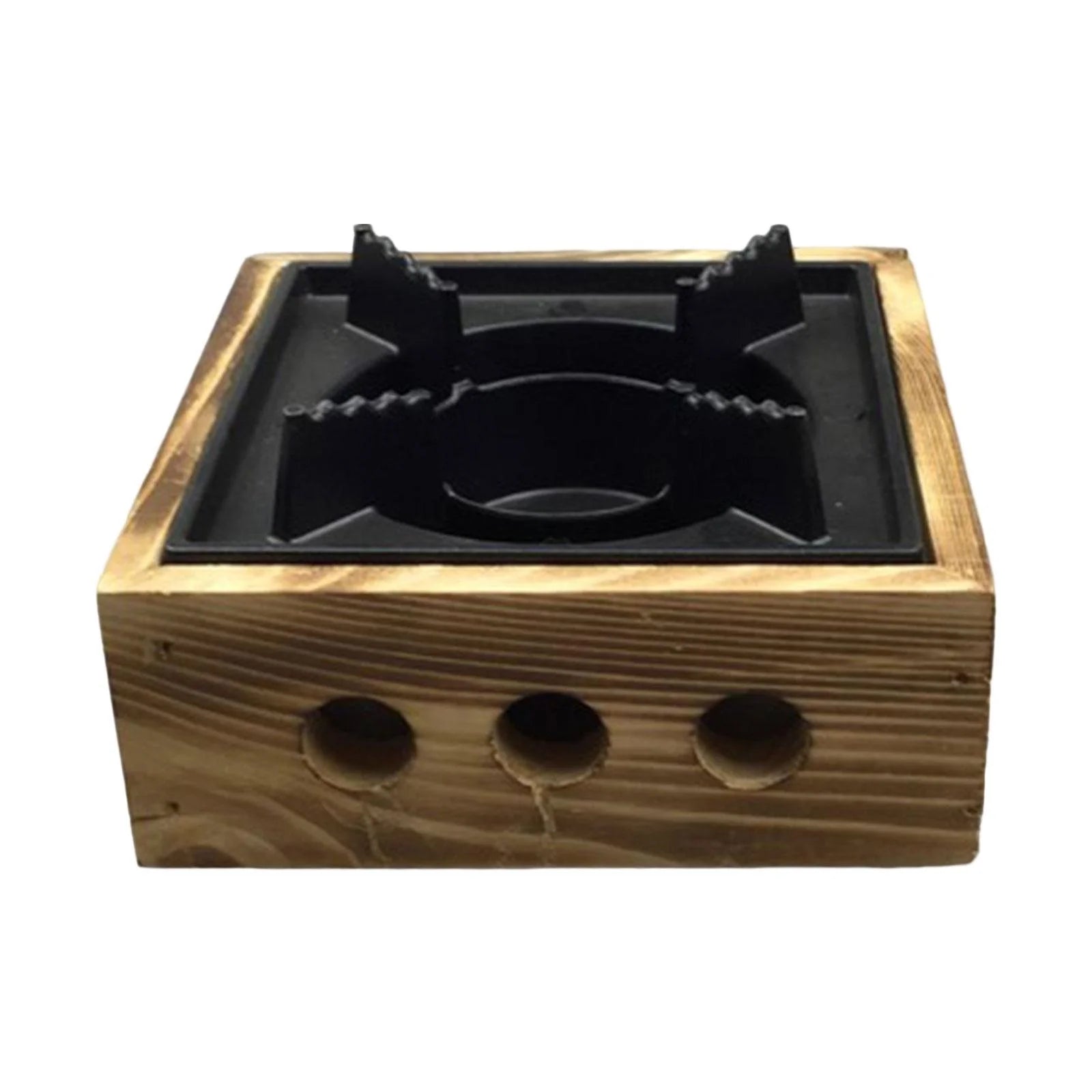 Compact Alcohol Stoves with Wooden Base 16cm X131