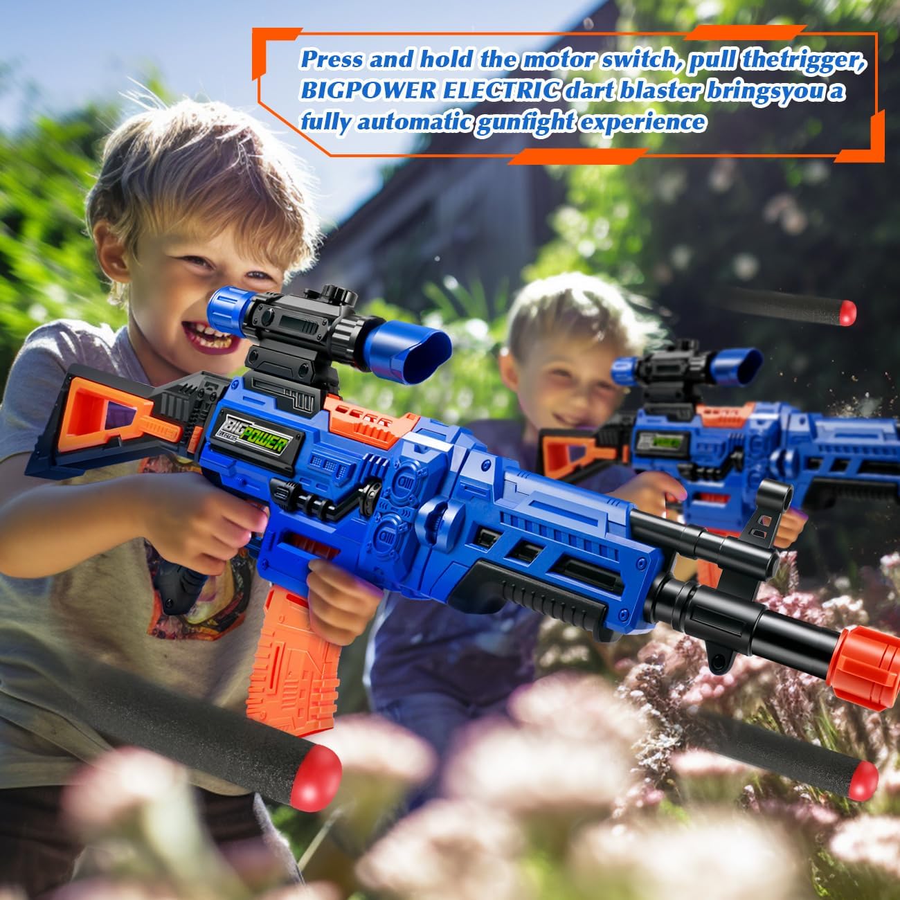 4 in 1 Automatic Kids Sniper Rifle Toy Guns with Removable Magazines E402360