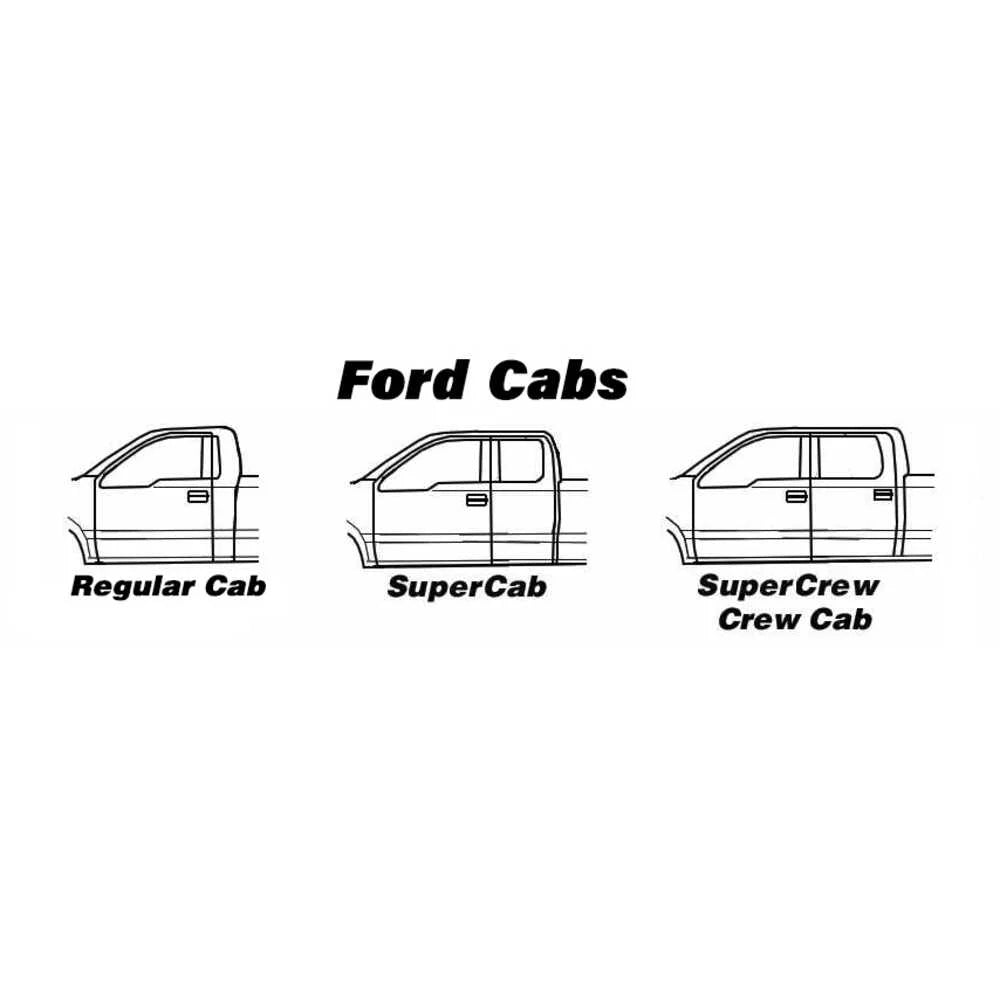 Slip-On Rocker Panel & Cab Corner Kit for Ford F150 Pickup Truck Crew Cab F97727