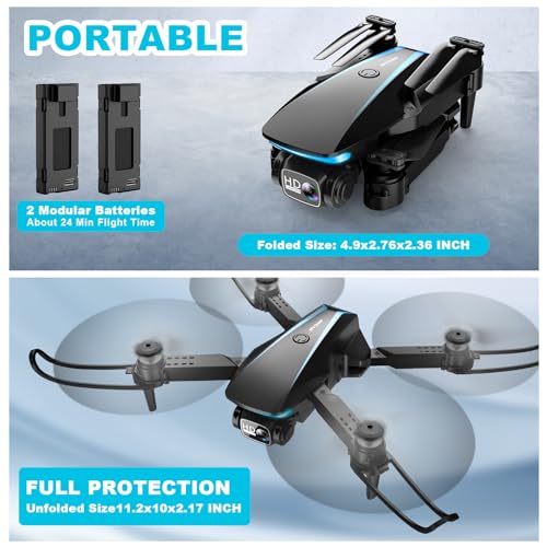 Mini Drone with Camera, 1080P HD Foldable Drone N553717