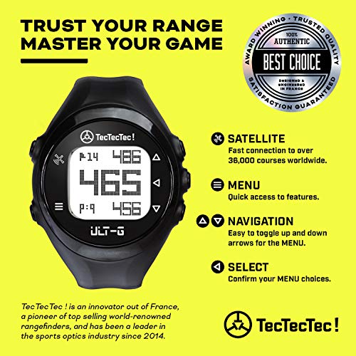 Black Golf GPS Watch with LCD Display P844
