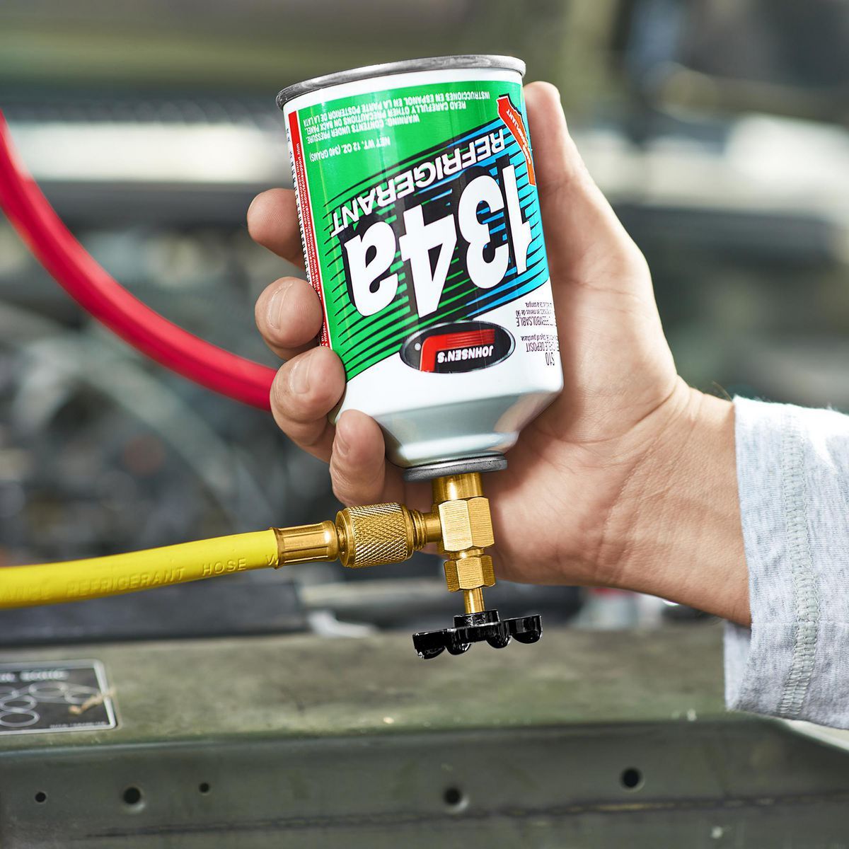 R134a Self-Sealing A/C Refrigerant Can Tap Valve E738