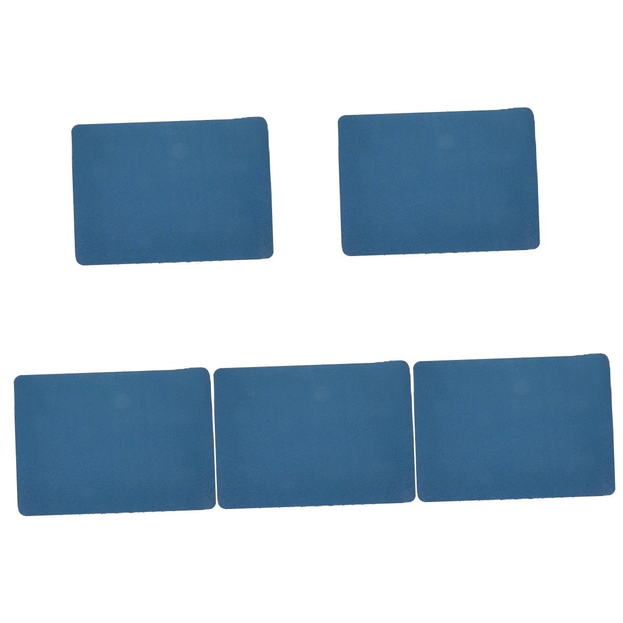 Set of 5 Large Breed Dog Water Bowls with Pet Feeding Mats 40x30x0.4 cm N3534