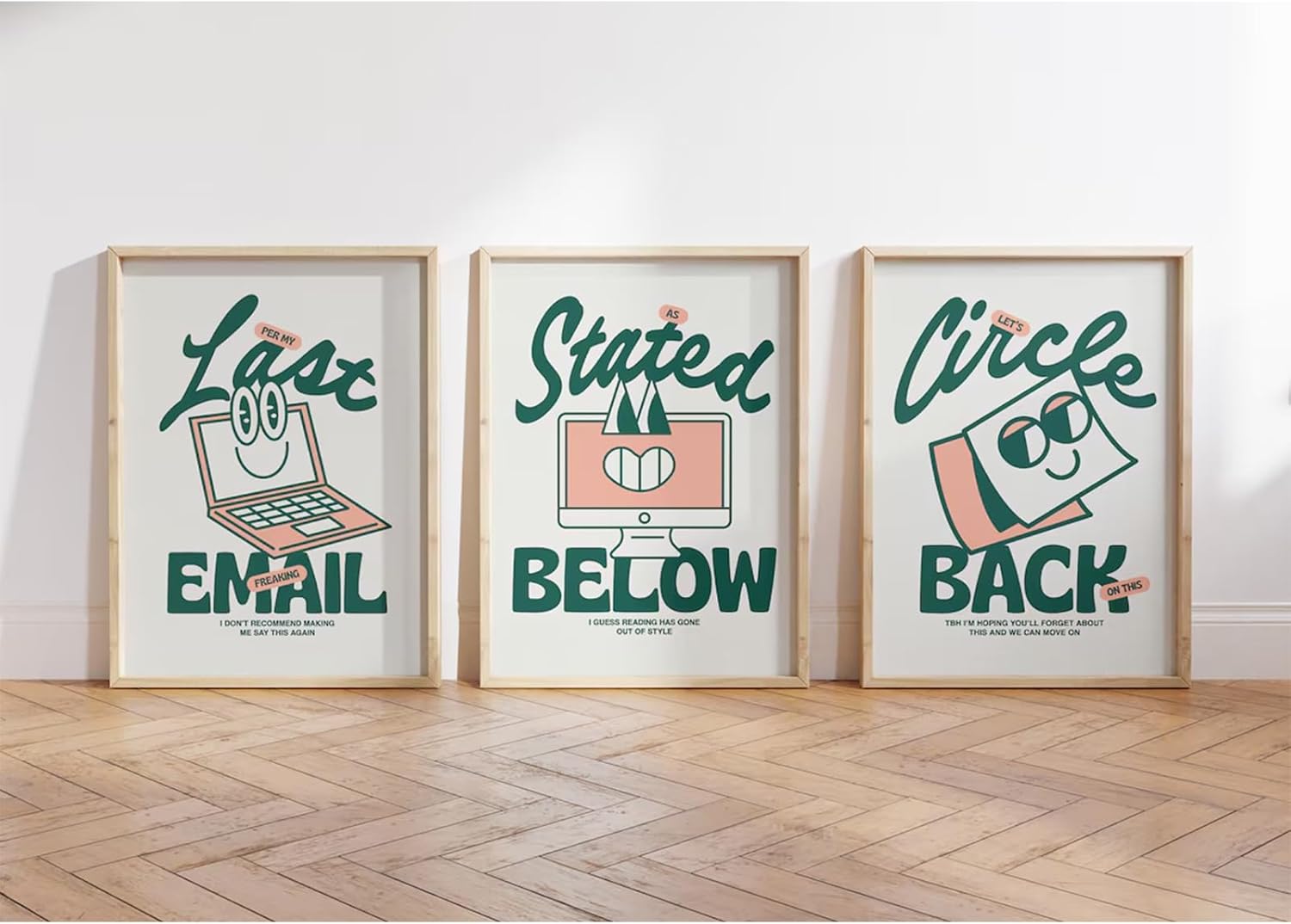 Set of 3 Unframed 12x16 Inch Canvas Wall Art Prints T292014