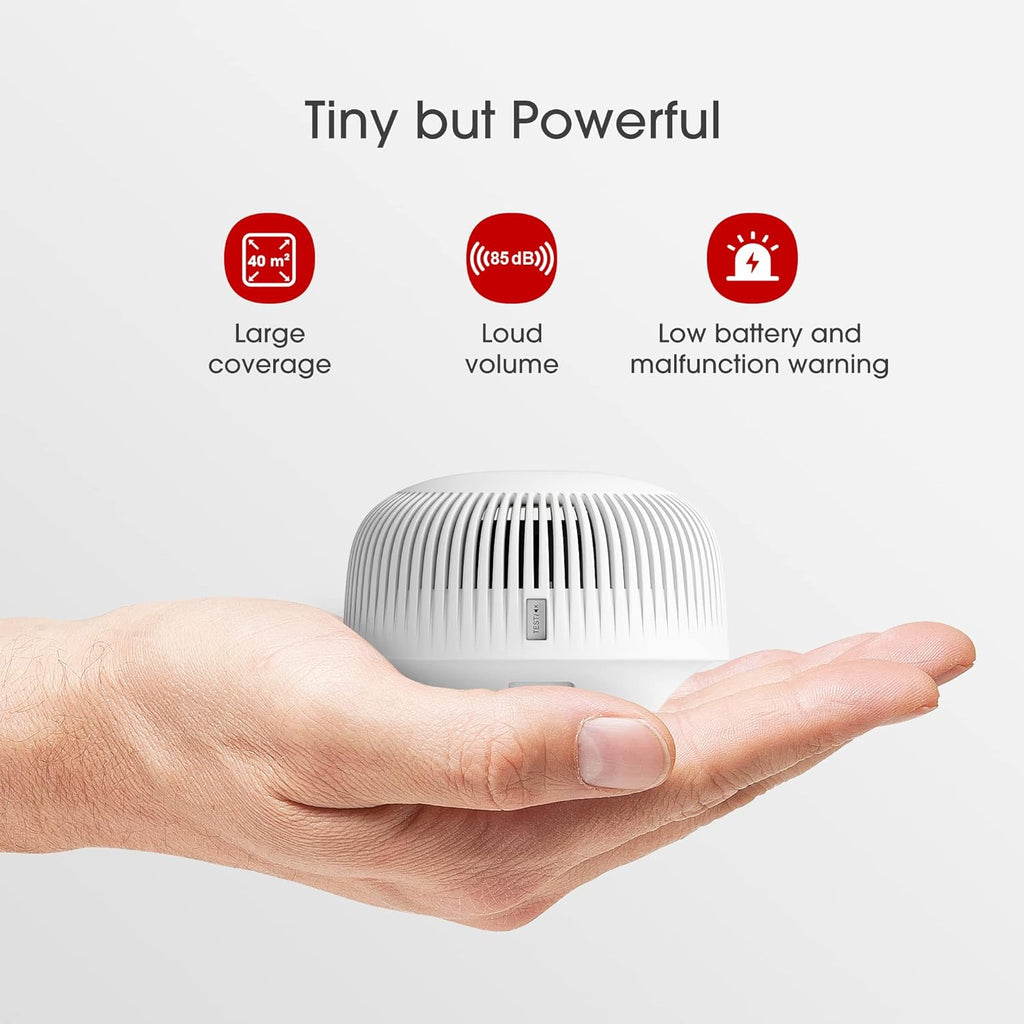 10-Year Battery Smoke Detector with Photoelectric Sensor, Pack of 2 V3821