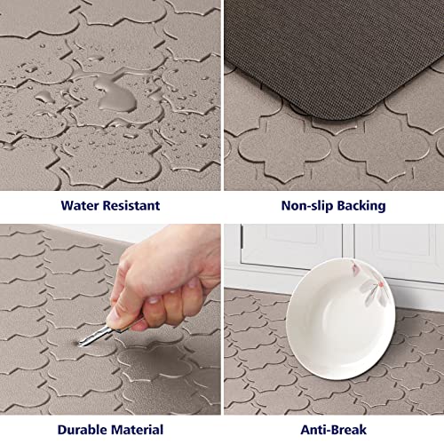 Grey Anti Fatigue Kitchen Mat 17.3"x39" E831