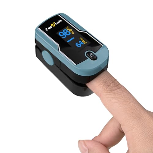 Fingertip Pulse Oximeter Blood Oxygen Saturation Monitor with Lanyard (Sunny Yellow) Z4612