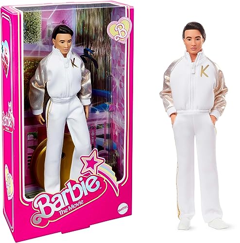 Ken in White and Gold Tracksuit Doll J3420