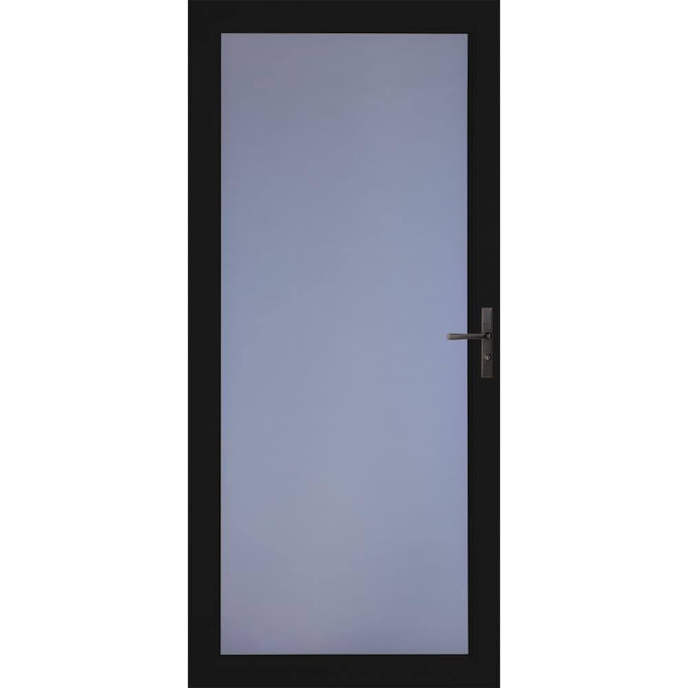 Black Full-view Aluminum Storm Door L715