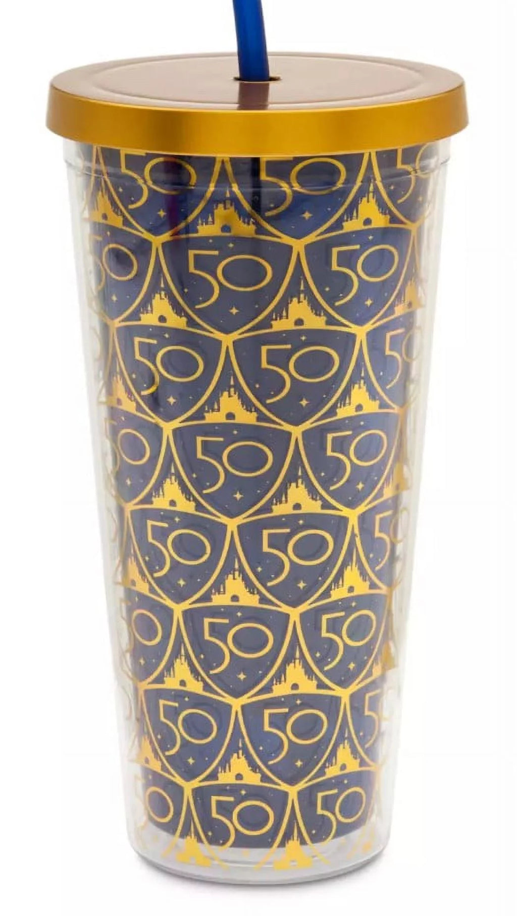 Gold and Blue Acrylic Tumbler X218823