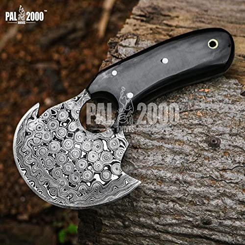 Handmade Damascus Steel Ulu Knife X647467
