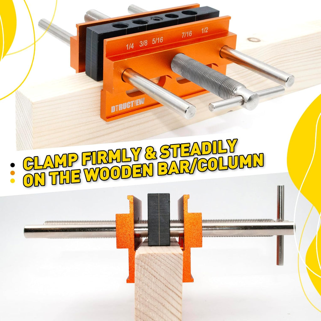 Self Centering Doweling Jig Kit with 6 Drill Guide Bushings A7639