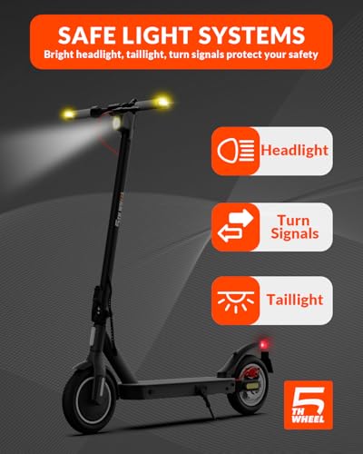 Electric Scooter with 10" Solid Tires, 350W Motor, 18 MPH, 19.9 Miles Range, Foldable O30074