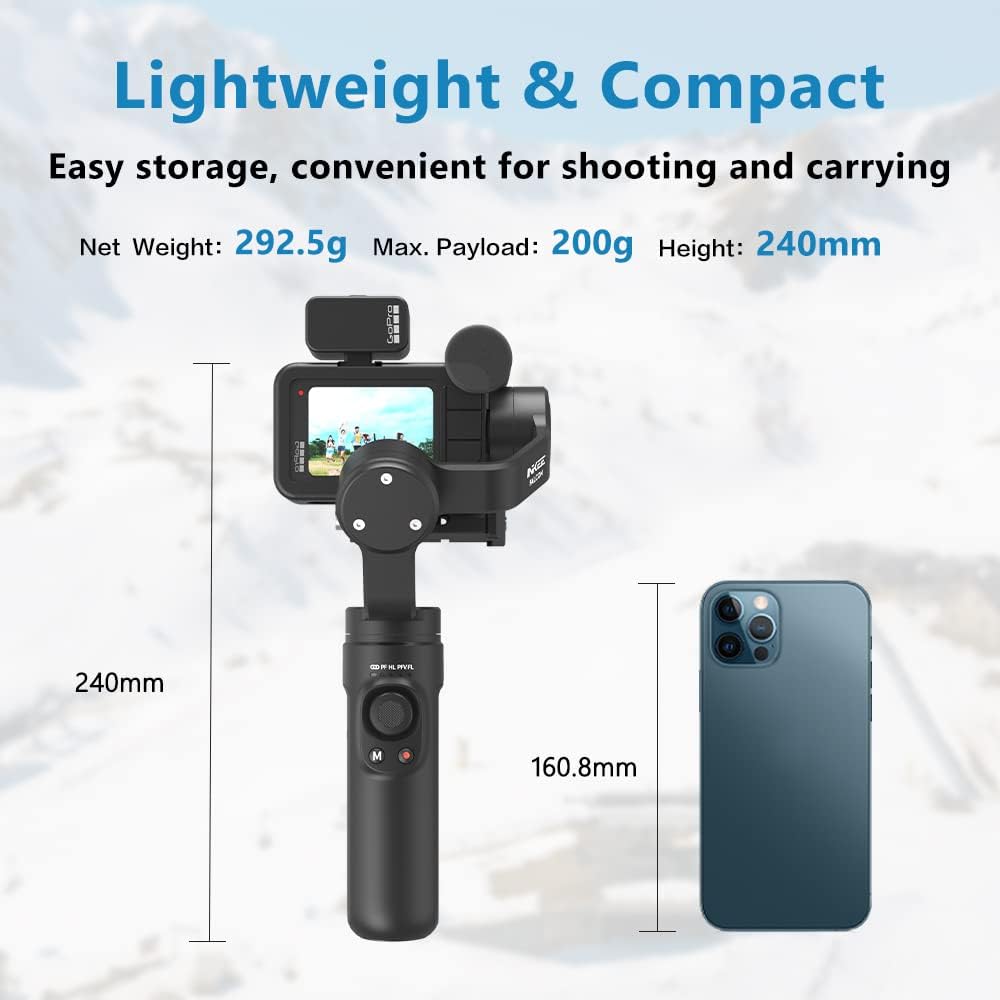 3-Axis Handheld Gimbal Stabilizer for Action Cameras A809
