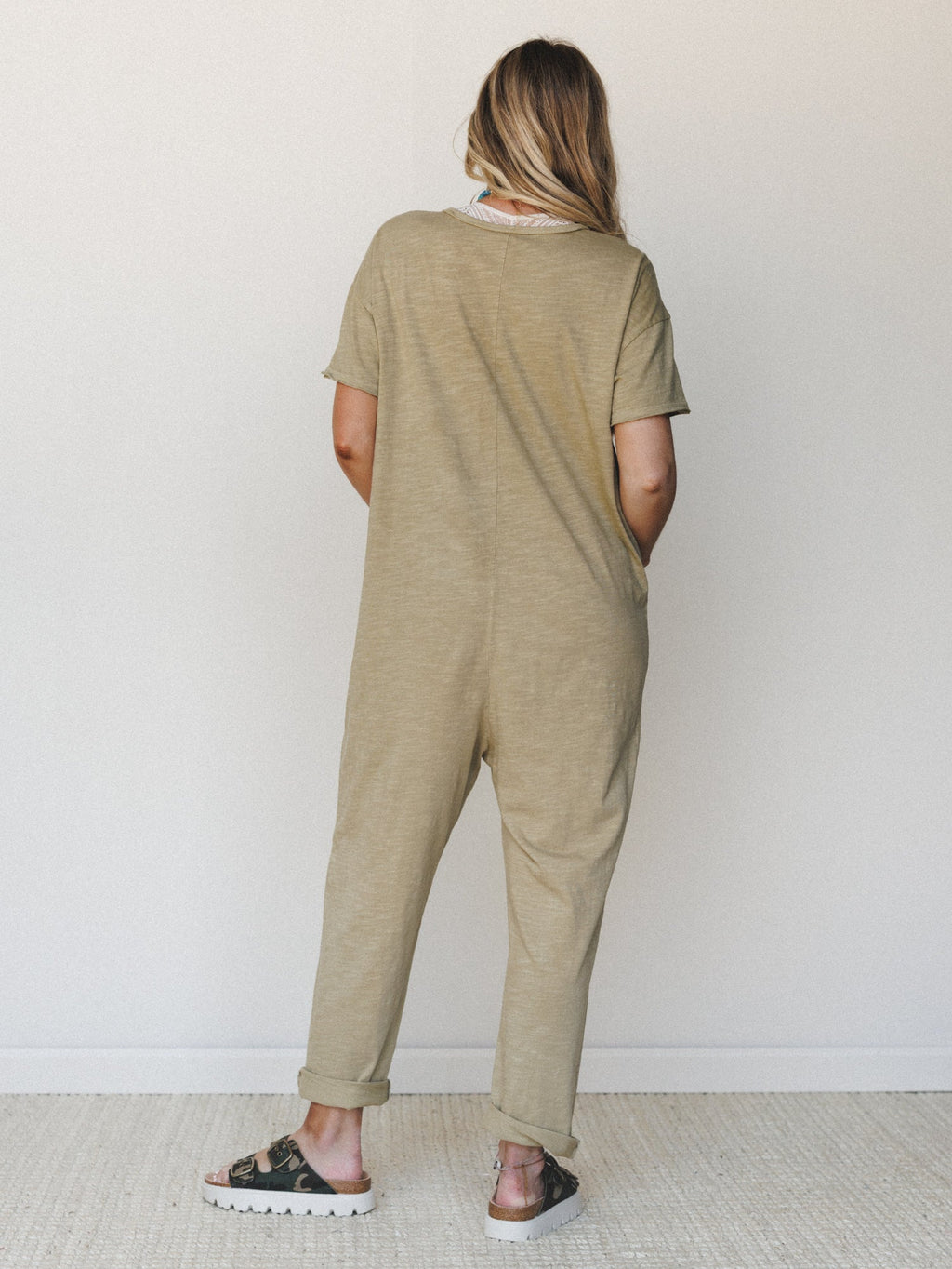 Posy Jumpsuit - Faded Olive