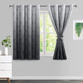 Navy Blue Grommet Curtains, W 42 x L 84 Inch, Set of 2 Panels A646