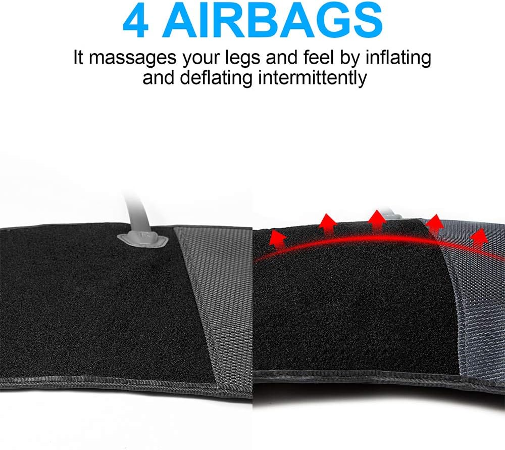 Leg Massager Air Compression Calf Wraps with 2 Modes 3 Intensities O5018