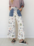Fable Floral Pants - Ecru