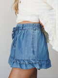 Honeylight Denim Shorts - Washed Denim