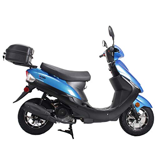 50cc Moped with Electric/Kick Start, Rear Trunk, 10" Aluminum Wheels V62691