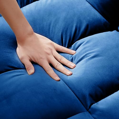 Velvet Convertible Sofa Bed with Adjustable Back H82868