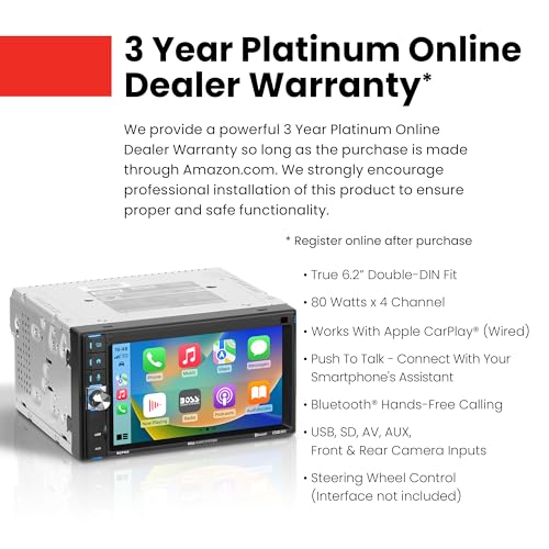 Double Din 6.2 Inch Capacitive Touchscreen Car Stereo K91255