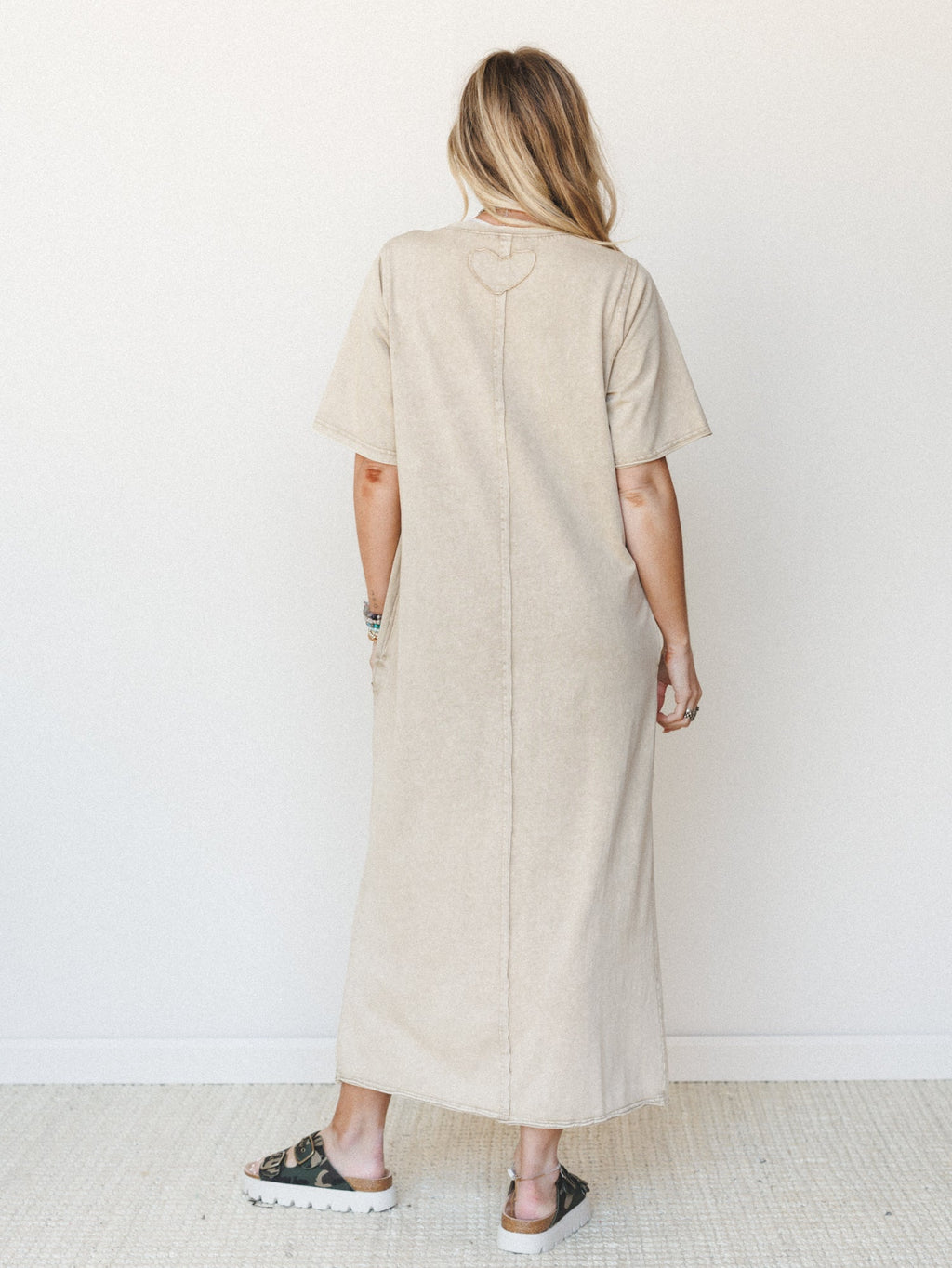 Skye Maxi Tee Dress - Toast