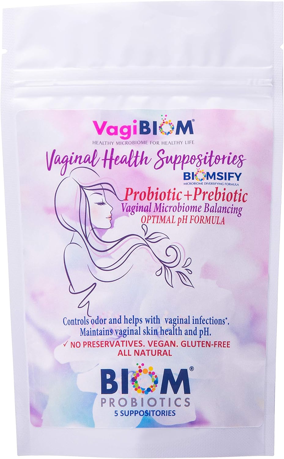 Vaginal Probiotic Suppository, 5 Count Z305308