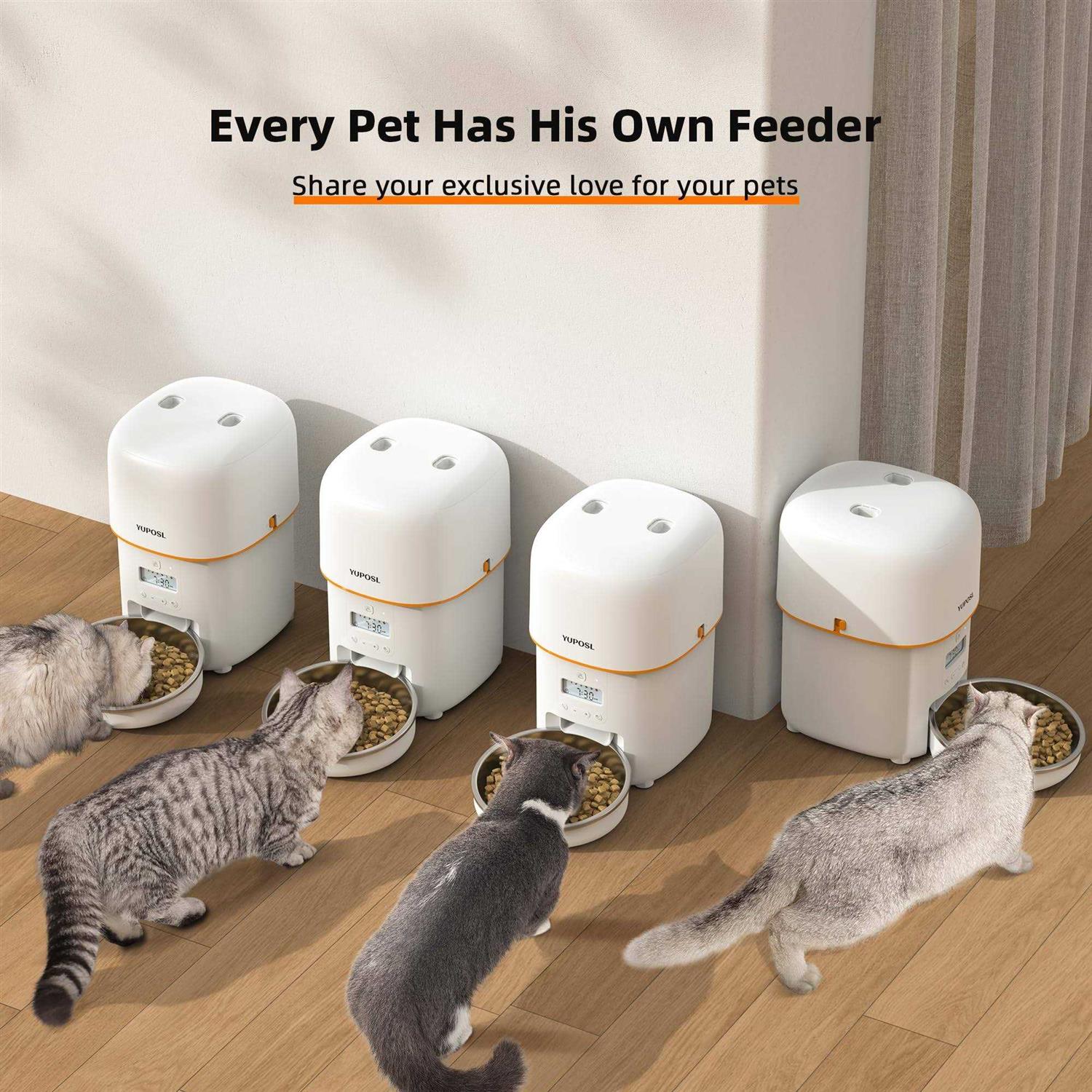 Automatic Cat Feeders 8cup/68oz Cat Food Dispenser W1409